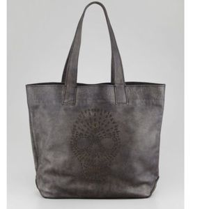 Frye Leather skull tote